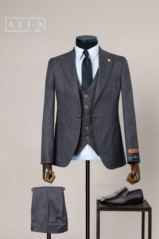 Turkish 3-Piece Suit Wholesale: Authentic 3-Piece Elegance for Discerning Retailers - 6 Suit Pack (Model: AA_Tur_4_121)