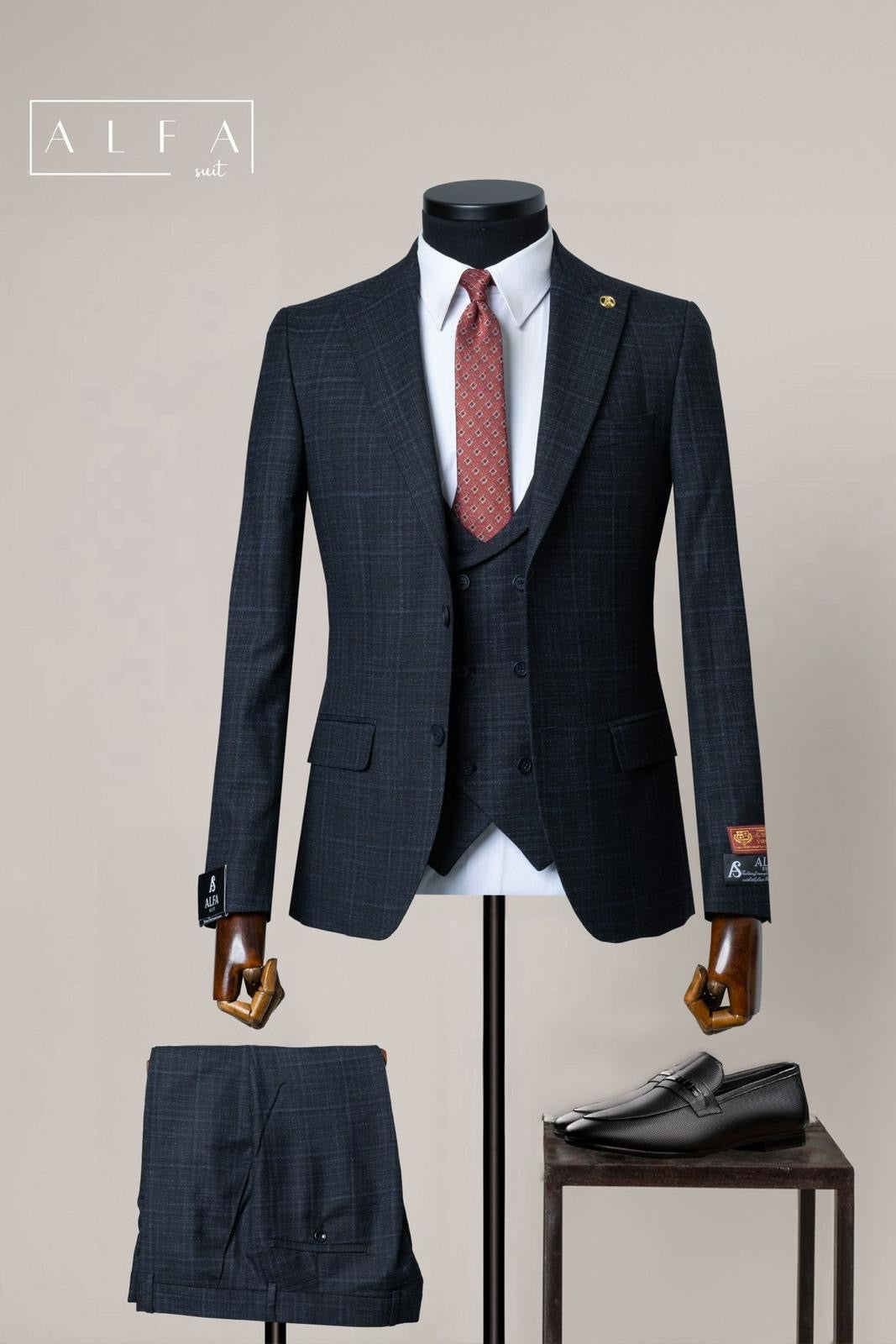 Turkish 3-Piece Suit Wholesale: Authentic 3-Piece Elegance for Discerning Retailers - 6 Suit Pack (Model: AA_Tur_4_138)