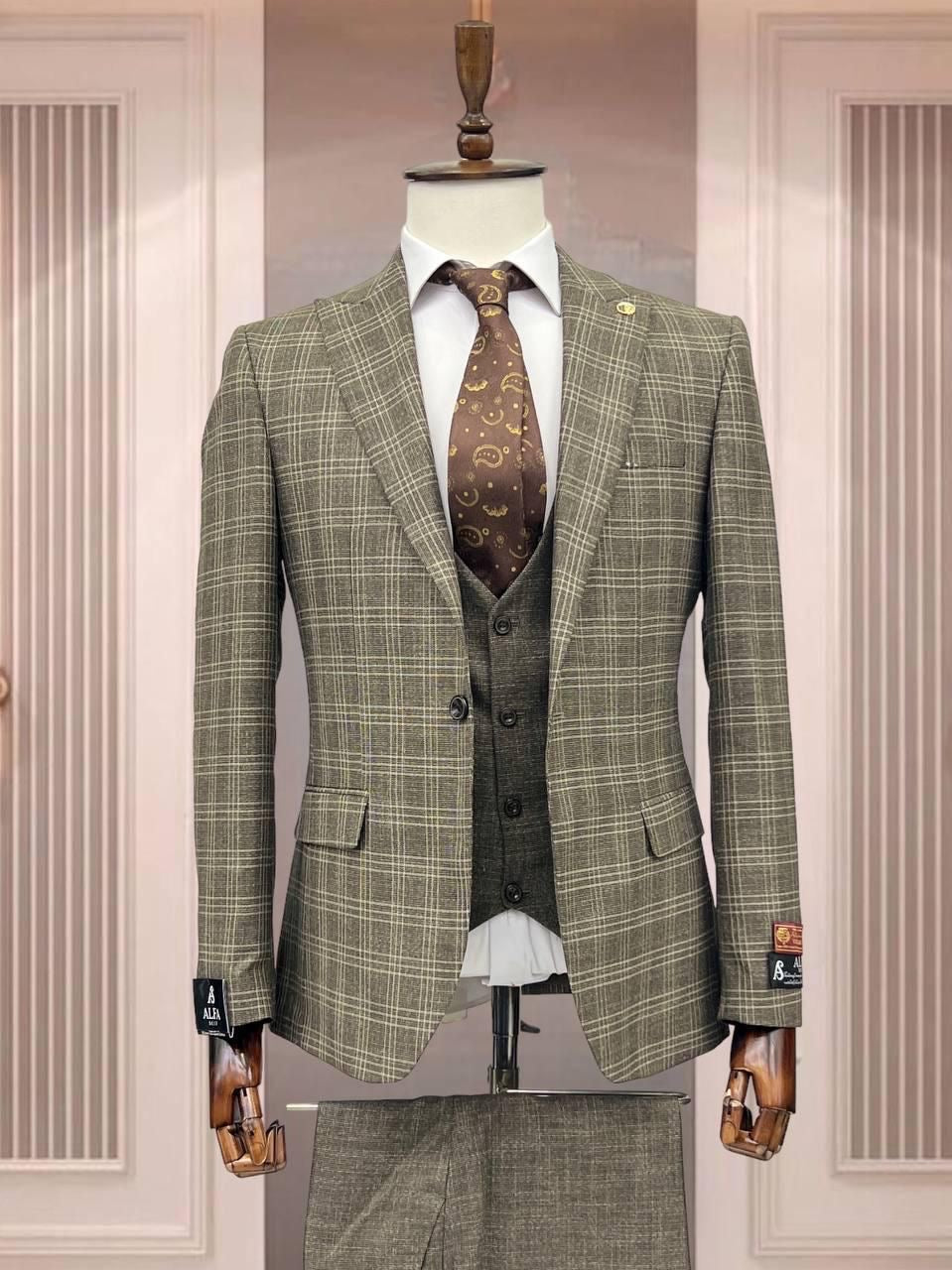 Turkish 3-Piece Suit Wholesale: Authentic 3-Piece Elegance for Discerning Retailers - 6 Suit Pack (Model: AA_Tur_4_14)