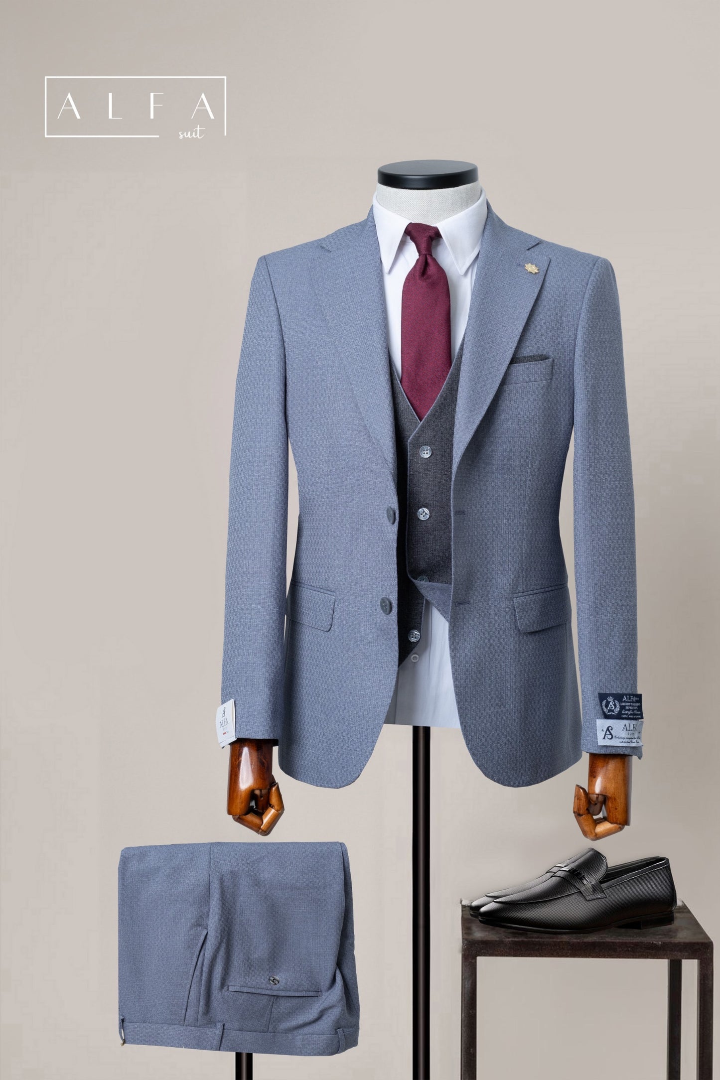 Turkish 3-Piece Suit Wholesale: Authentic 3-Piece Elegance for Discerning Retailers - 6 Suit Pack (Model: AA_Tur_4_177)