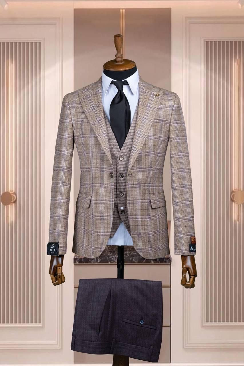 Turkish 3-Piece Suit Wholesale: Authentic 3-Piece Elegance for Discerning Retailers - 6 Suit Pack (Model: AA_Tur_4_44)