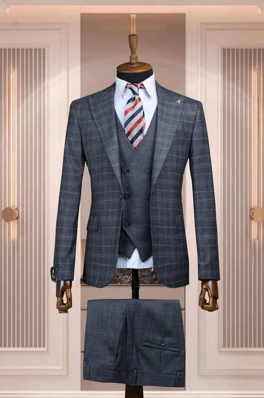 Turkish 3-Piece Suit Wholesale: Authentic 3-Piece Elegance for Discerning Retailers - 6 Suit Pack (Model: AA_Tur_4_47)