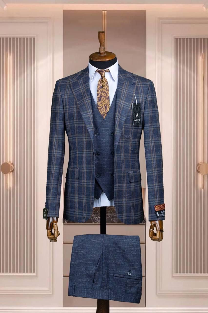 Turkish 3-Piece Suit Wholesale: Authentic 3-Piece Elegance for Discerning Retailers - 6 Suit Pack (Model: AA_Tur_4_52)