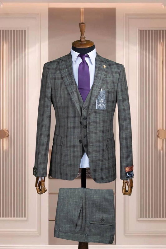 Turkish 3-Piece Suit Wholesale: Authentic 3-Piece Elegance for Discerning Retailers - 6 Suit Pack (Model: AA_Tur_4_60)