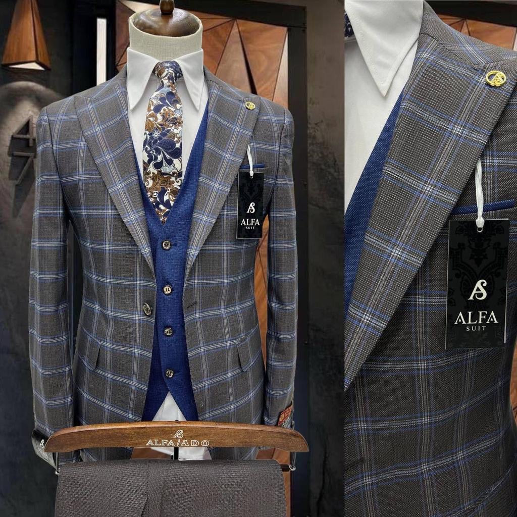 Turkish 3-Piece Suit Wholesale: Authentic 3-Piece Elegance for Discerning Retailers - 6 Suit Pack (Model: AA_Tur_4_97)