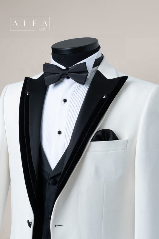 Turkish Wedding Jaquard Suit Wholesale: Authentic 3-Piece Elegance for Discerning Retailers - 6 Suit Pack (Model: AA_Tur_Jak_4_2)