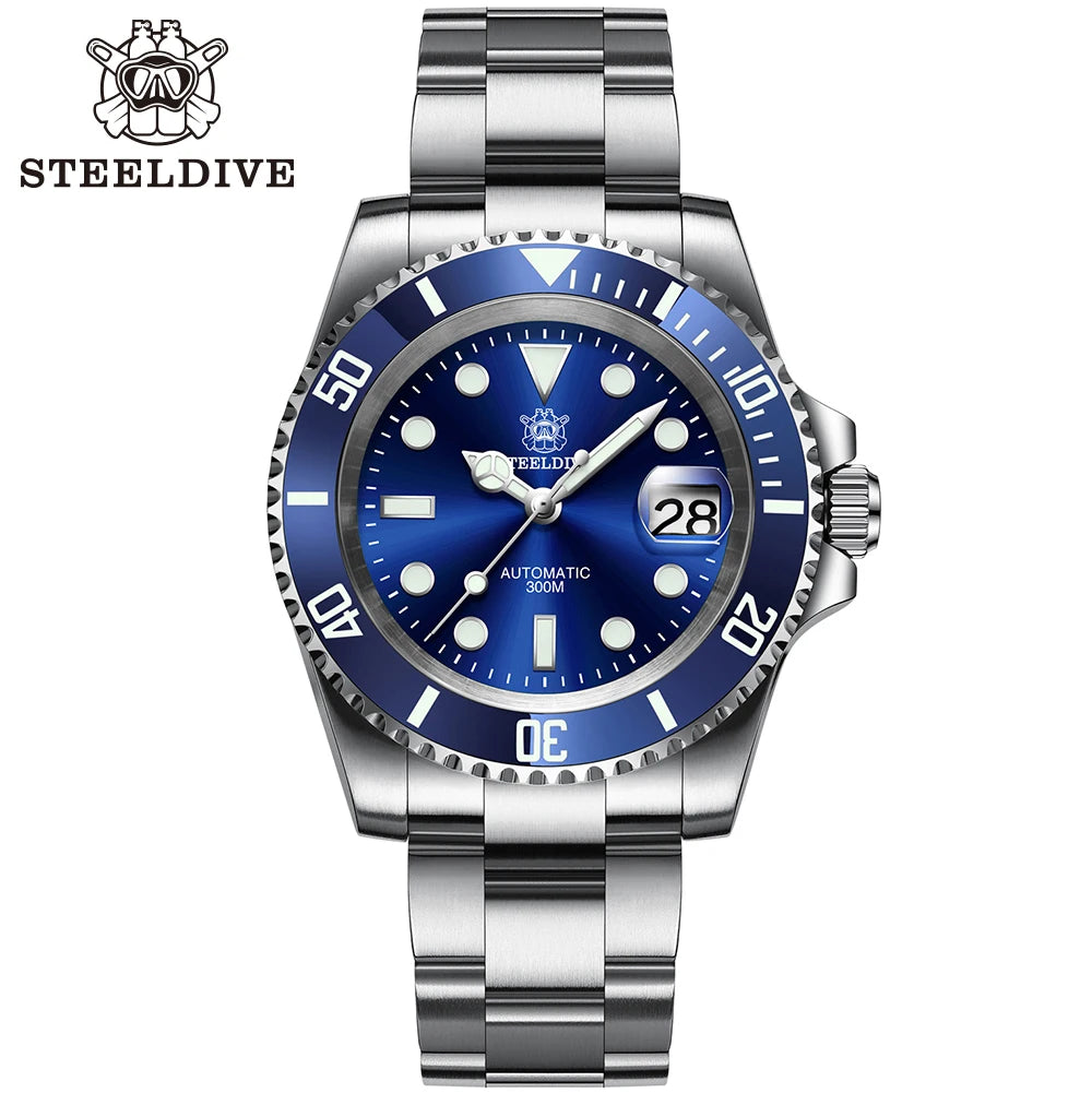 SD1953 Steeldive Brand 2022 Men Mechanical Wristwatch 41mm Stainless Steel Men Watch NH35 Sapphire Glass Men Watches reloj