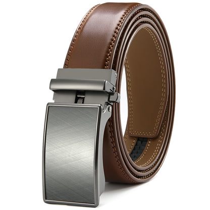 Mens Automatic Genuine Leather Leisure Fashion Ratchet Belt - Collection 1 (20 Styles)