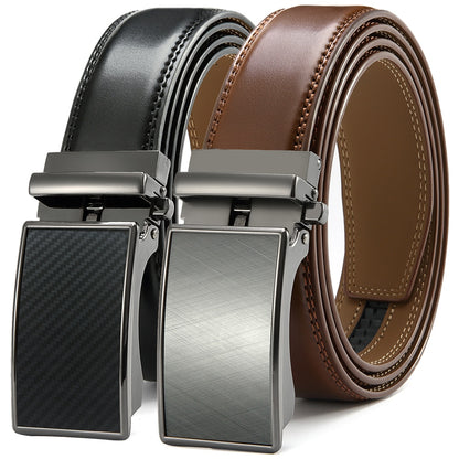 Mens Automatic Genuine Leather Leisure Fashion Ratchet Belt.- Collection 2 (10 Styles)