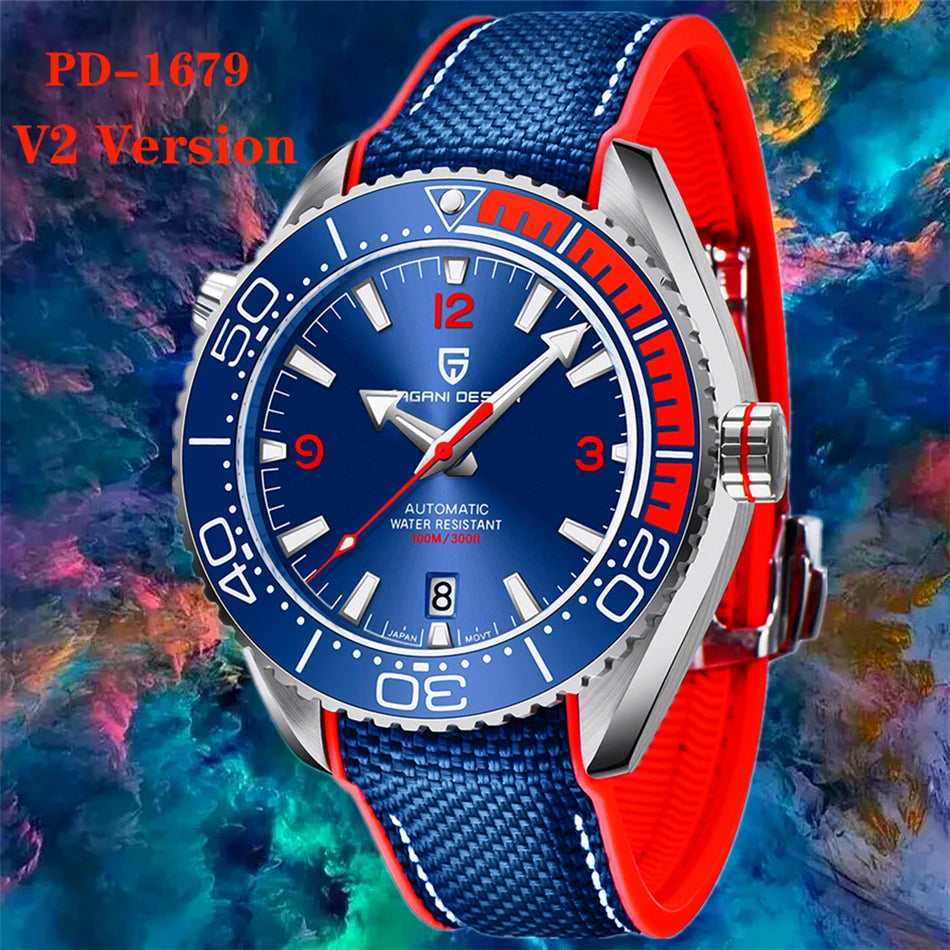 PAGANI DESIGN Classic Luxury Men's Automatic Waterproof Watch Top Brand Sapphire Glass NH35A Movement Mechanical Watches Men