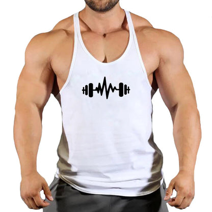 Men's Stringer Tank Top: Fitness Singlet Sleeveless Workout Shirt - Undershirt Clothing, Collection 3, Available in 10 Colors