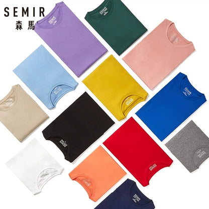 Men's Cotton simple o neck stretch solid casual cool T-Shirt - Collection 1 (8 Colors)