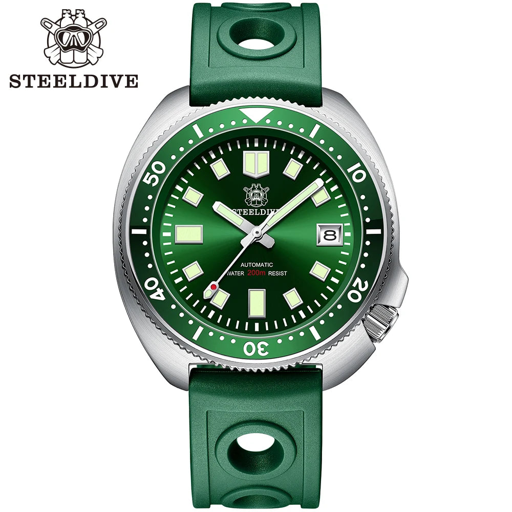 SD1970 Best Seller Steeldive Brand 44MM Sapphire Glass Ceramic Bezel Insert Luminous Men NH35 Dive Watch with Ceramic Bezel