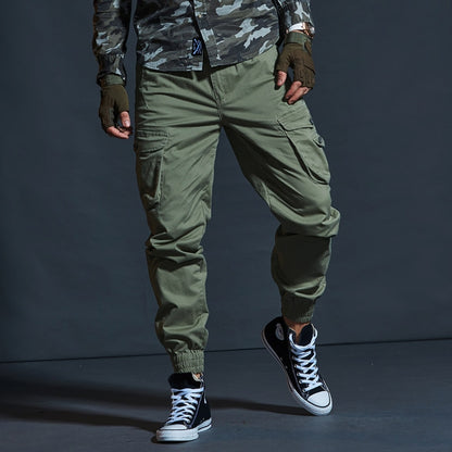 Men's Multi-Pocket Casual Tactical Khaki Camouflage Cargo Pants (6 Colors)