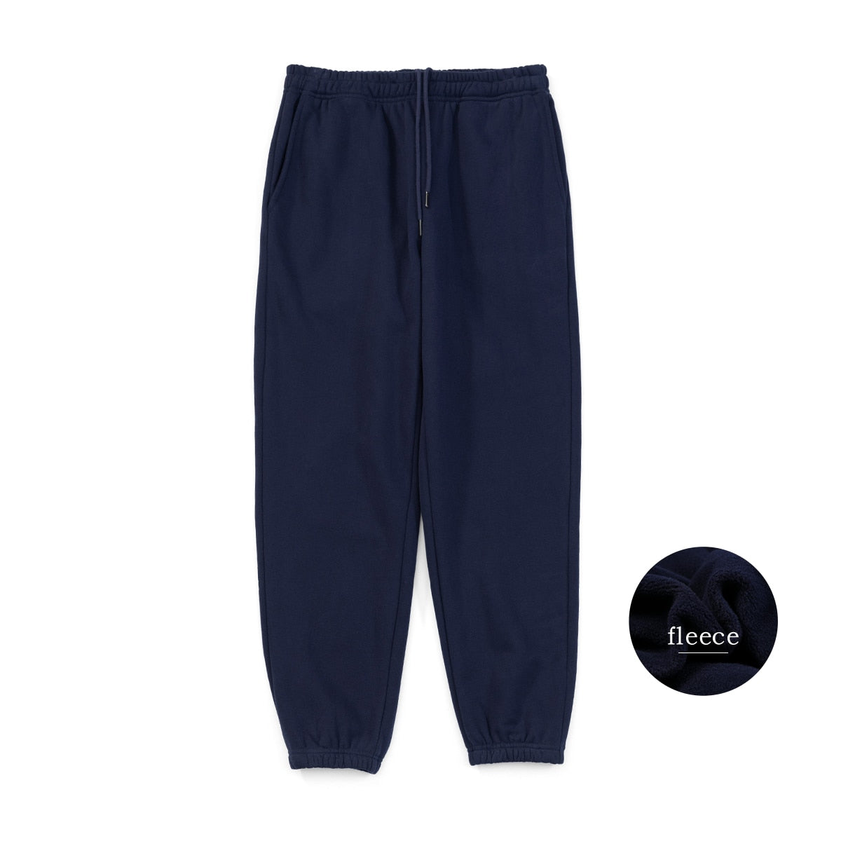 Men's Drawstring Warm Fleece Loose Track Jogger Pants (2 Colors)