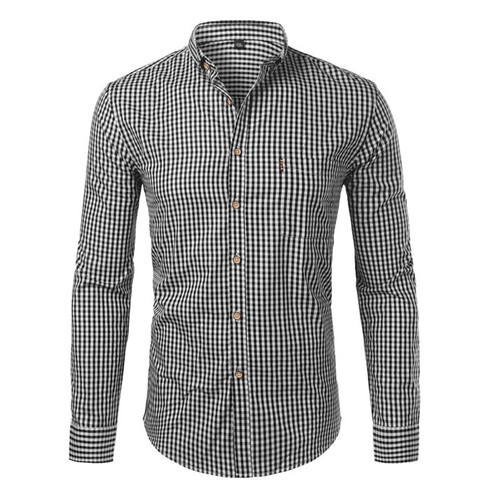 Men's Cotton Casual Dress Shirts Button Down Slim Fit  Long Sleeve Shirt (7 Styles)