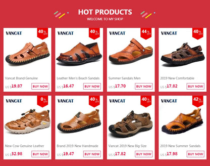 Summer Sandals Men Leather Classic Roman Sandals 2022 Slipper Outdoor Sneaker Beach Rubber Flip Flops Men Water Trekking Sandals