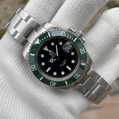 STEELDIVE SD1953 Black Dial Green Ceramic Bezel NH35 Automatic Watch 300M Waterproof Sapphire Glass Men Dive Watches