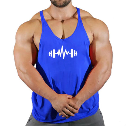 Men's Stringer Tank Top: Fitness Singlet Sleeveless Workout Shirt - Undershirt Clothing, Collection 3, Available in 10 Colors