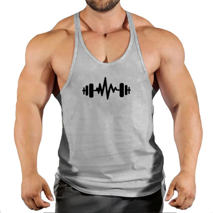 Men's Stringer Tank Top: Fitness Singlet Sleeveless Workout Shirt - Undershirt Clothing, Collection 3, Available in 10 Colors