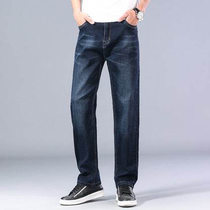 Men's Thin Classic Style Loose Straight-leg Advanced Stretch Baggy Jeans (6 Colors)