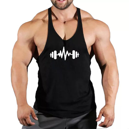 Men's Stringer Tank Top: Fitness Singlet Sleeveless Workout Shirt - Undershirt Clothing, Collection 3, Available in 10 Colors