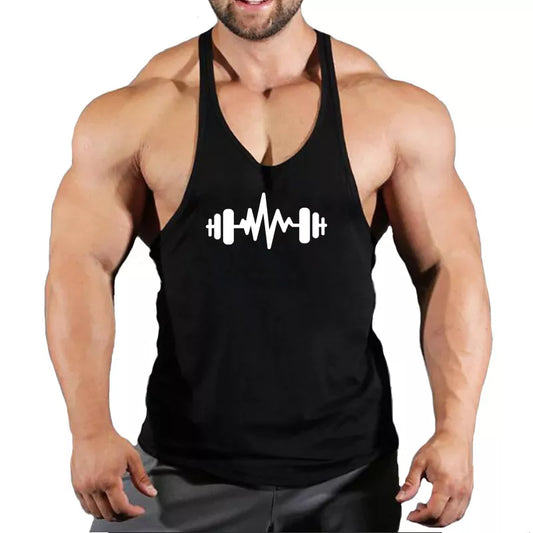 Men's Stringer Tank Top: Fitness Singlet Sleeveless Workout Shirt - Undershirt Clothing, Collection 1, Available in 10 Colors