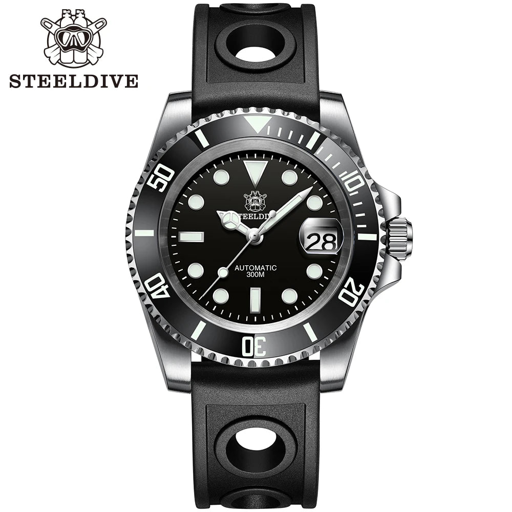 SD1953 Steeldive Brand 2022 Men Mechanical Wristwatch 41mm Stainless Steel Men Watch NH35 Sapphire Glass Men Watches reloj