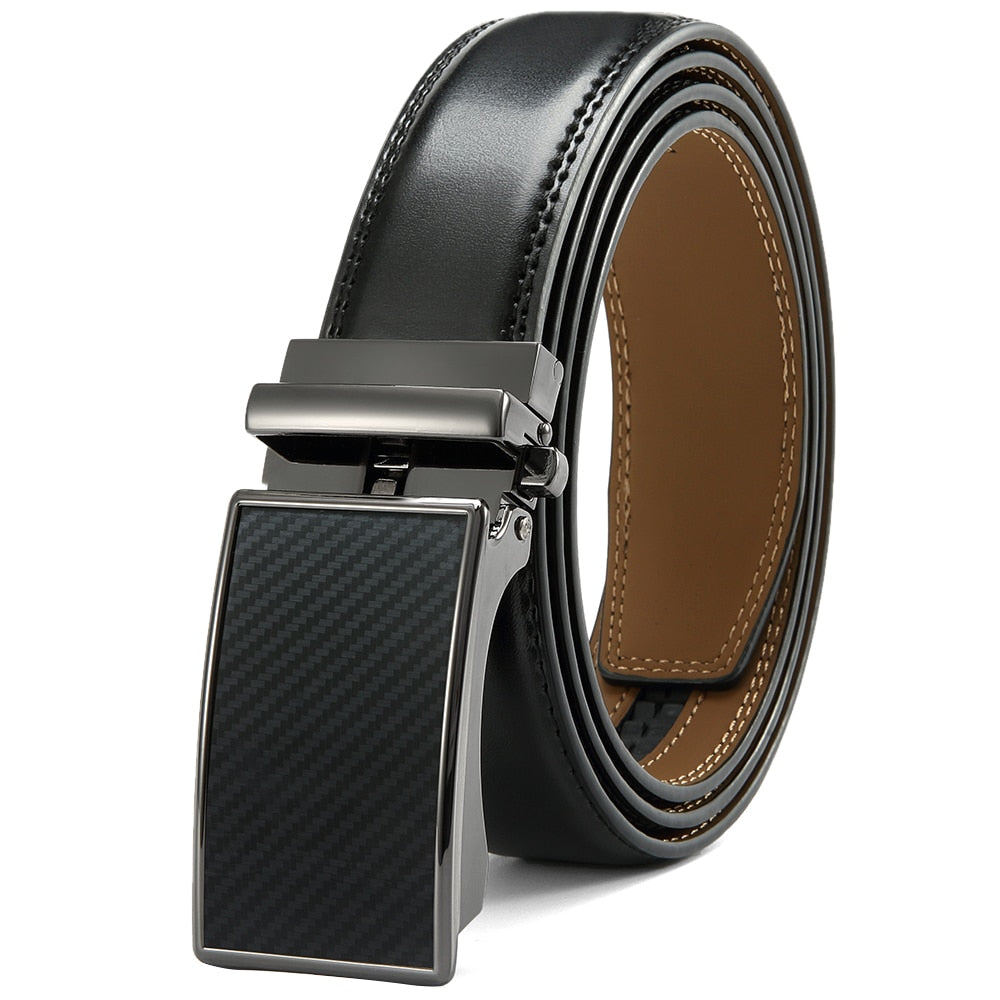 Mens Automatic Genuine Leather Leisure Fashion Ratchet Belt - Collection 1 (20 Styles)