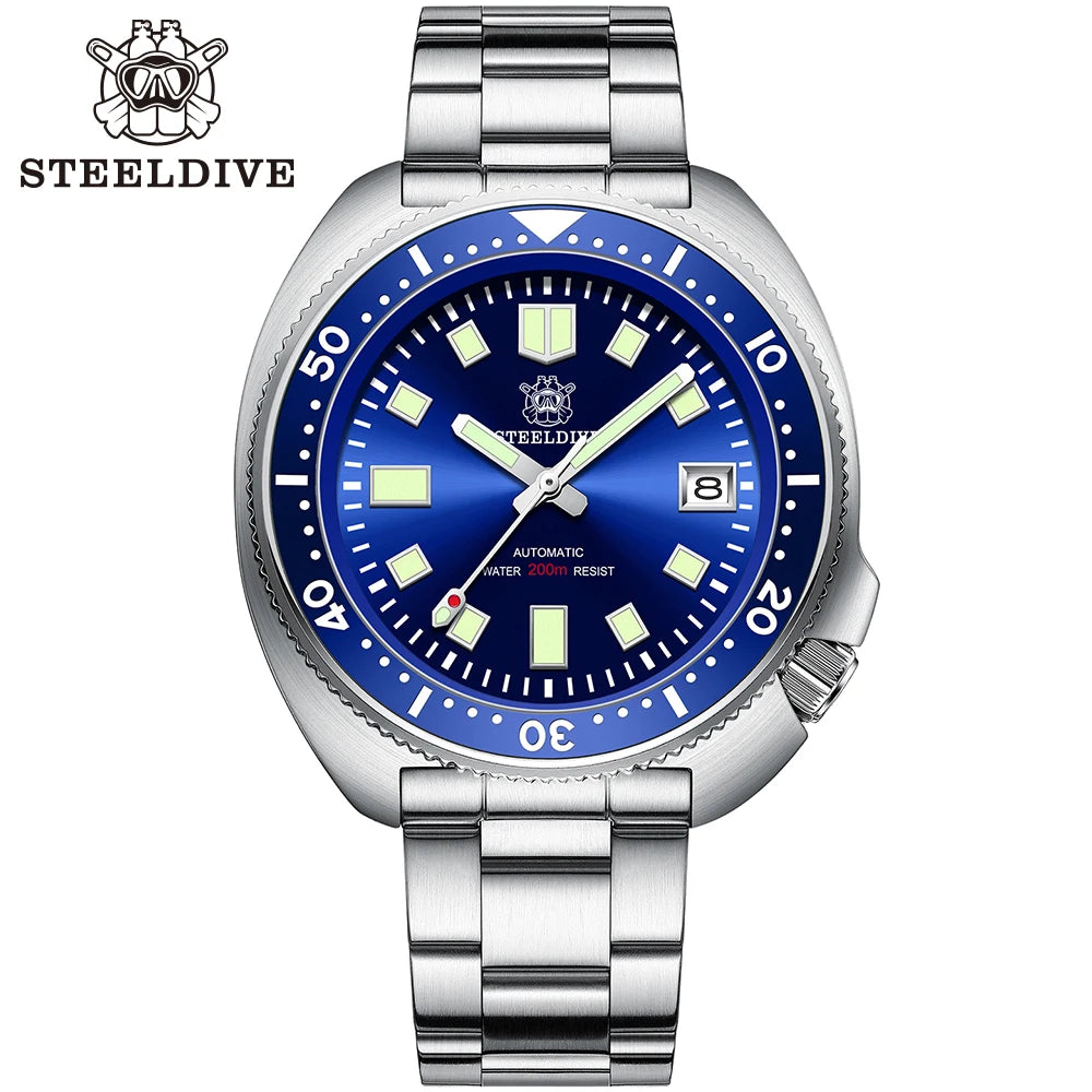 SD1970 Best Seller Steeldive Brand 44MM Sapphire Glass Ceramic Bezel Insert Luminous Men NH35 Dive Watch with Ceramic Bezel