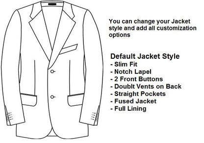Sharkskin Made To Measure Jacket  - ET0275_MTM_SJ