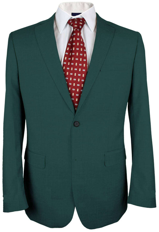 100% Cashmere  Spectra Green Plain Made To Measure Jacket  - CER0059_MTM_SJ