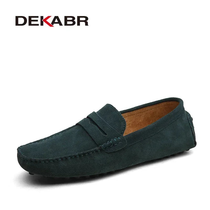 DEKABR Brand Spring Summer Hot Sell Moccasins Men Loafers High Quality Genuine Leather Shoes Men Flats Lightweight Driving Shoes - Collection 1