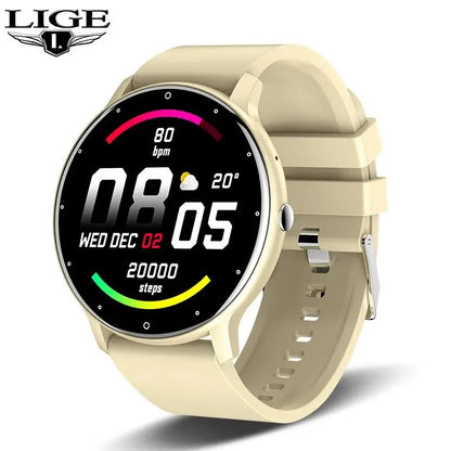 LIGE 2025 New Smart Watch Men Full Touch Screen Sport Fitness Watch IP67 Waterproof Bluetooth For Android ios smartwatch Men+box