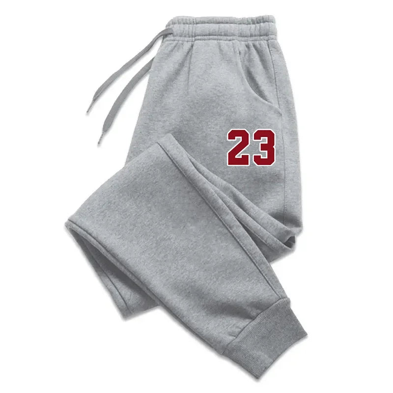 Men's Luxury Print Fleece Sweatpants: Warm Jogging Pants, Straight Trousers for Outdoor Wear, Available in Multiple Packs - New Autumn Winter Collection - 4 Colors