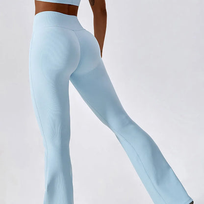 Women's High Waist Wide Leg Flare Leggings - Collection 1 in 4 Chic Colors