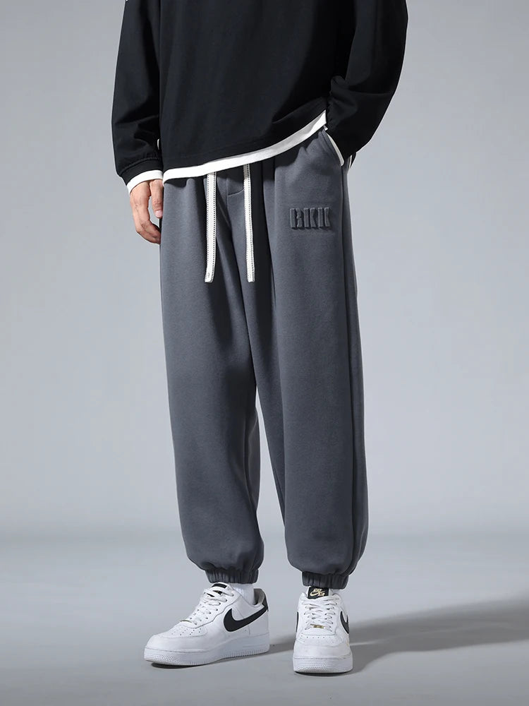 Men's Jogger Cotton Sweatpants: Big Size 8XL 7XL 6XL, Sports Baggy Pants with String Banding, Hip Hop Loose Harem Trousers - 4 Colors