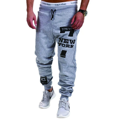 Men's Jogger Sweatpants: Elastic Waist with Letter Graphic Prints, Casual Hip Hop Style for Daily Wear, Sports, and Outdoor Activities - Gray, Blue, Black - 10 Colors