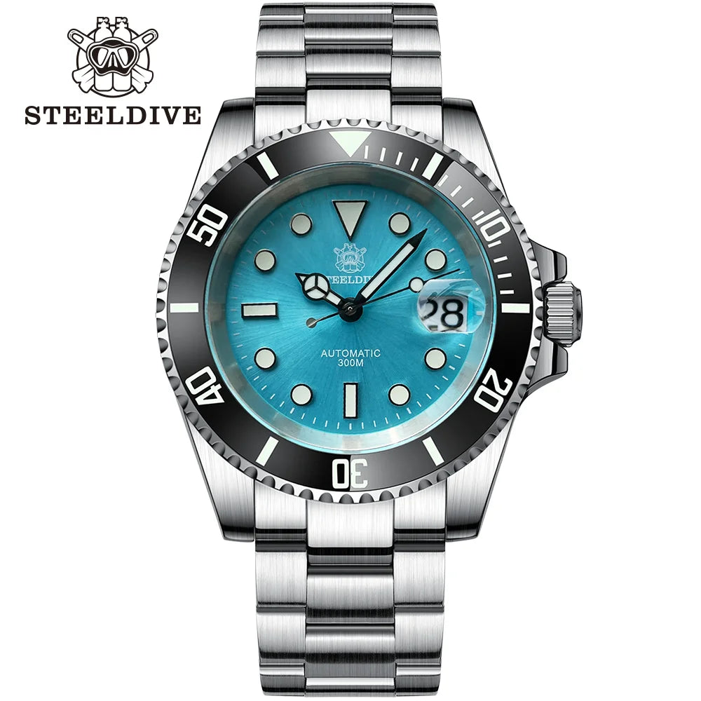 SD1953 Steeldive Brand 2022 Men Mechanical Wristwatch 41mm Stainless Steel Men Watch NH35 Sapphire Glass Men Watches reloj