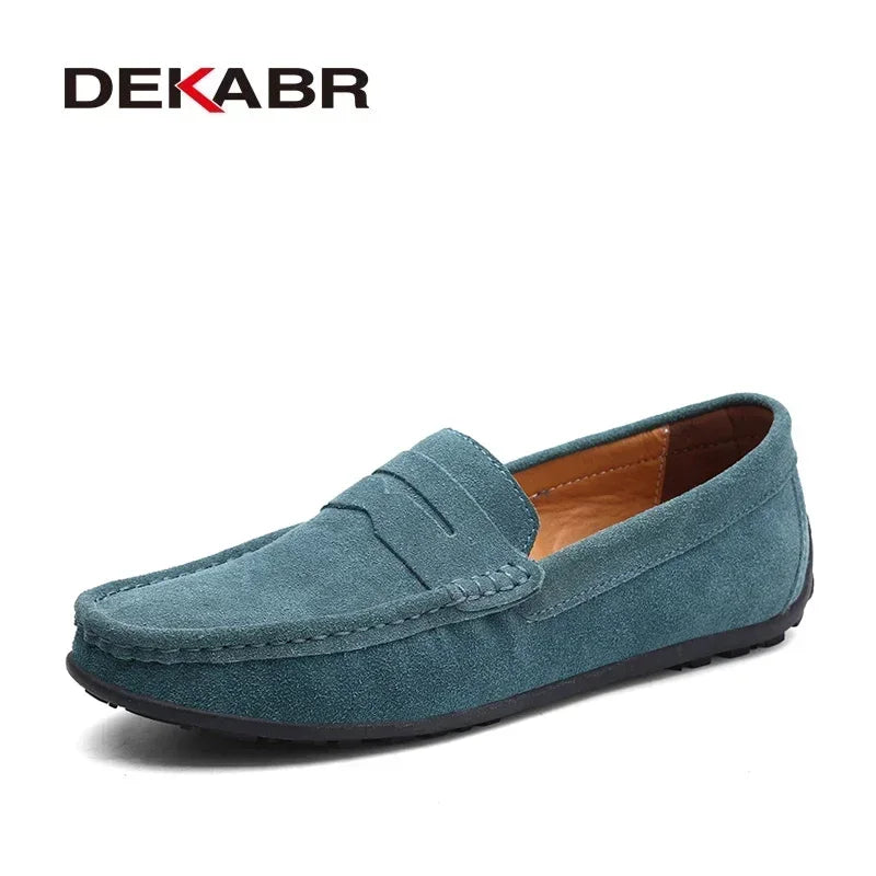 DEKABR Brand Spring Summer Hot Sell Moccasins Men Loafers High Quality Genuine Leather Shoes Men Flats Lightweight Driving Shoes - Collection 1