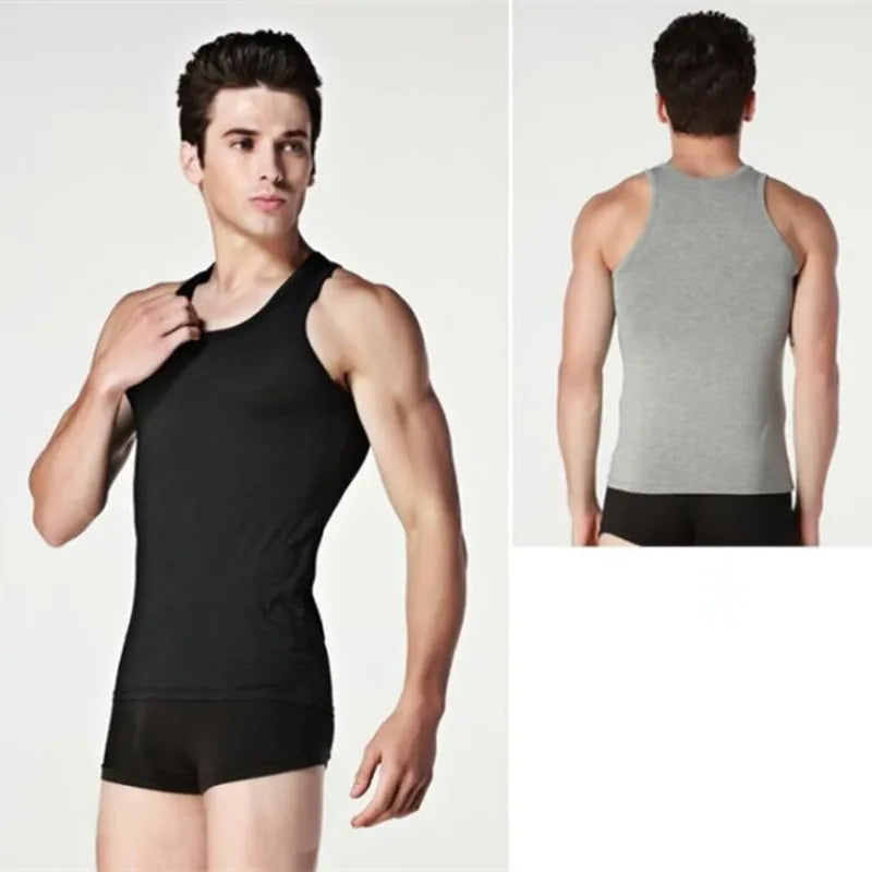 Men's Sleeveless Tank Tops: 3-Pack of 100% Cotton Solid Muscle Vests - O-Neck Gym Clothing Whorl Tops, Available in 15 Options