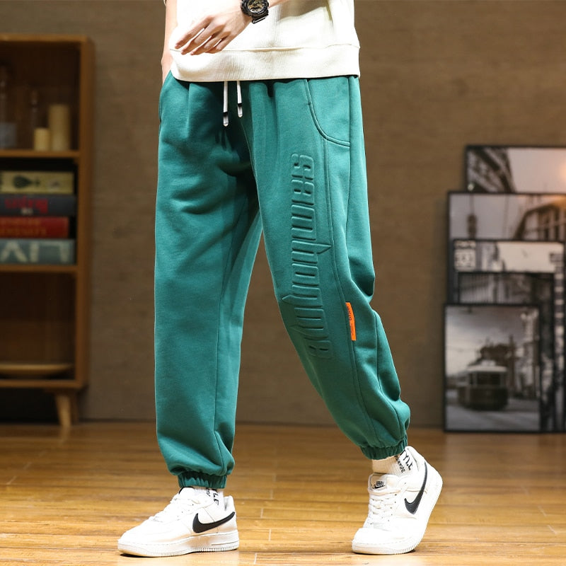 Men's Baggy Joggers Fashion Letter Hip Hop Streetwear Cotton Loose Sweatpants (4 Colors)