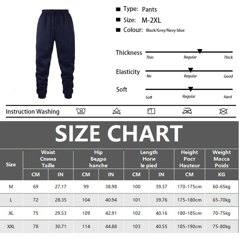 Men Casual Fashion Sports Pants Gym Sport Trousers for Men Jogger Sweatpants Running Workout Jogging Long Pants