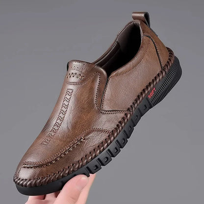 2024 Business Leather Shoes Moccasin Shoes Breathable Men's Casual Loafers Comfortable Shoes for Men Summer Men's Sneakers