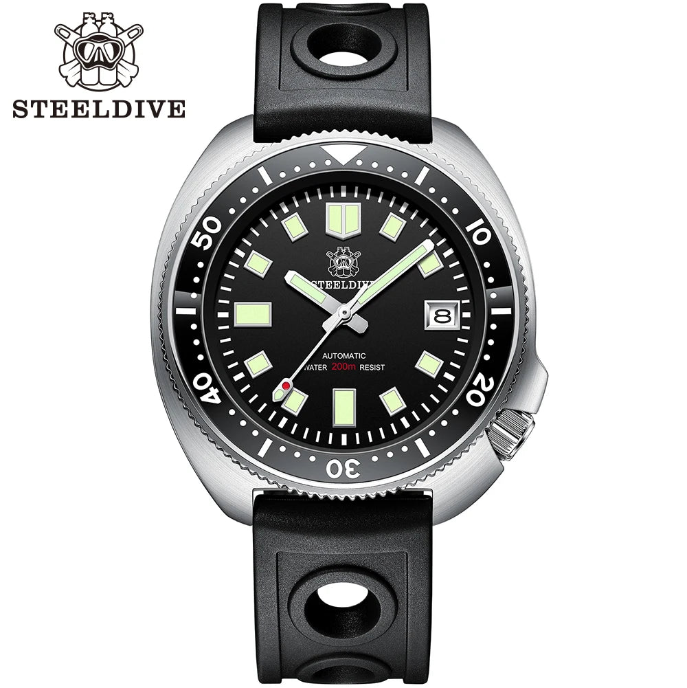 SD1970 Best Seller Steeldive Brand 44MM Sapphire Glass Ceramic Bezel Insert Luminous Men NH35 Dive Watch with Ceramic Bezel