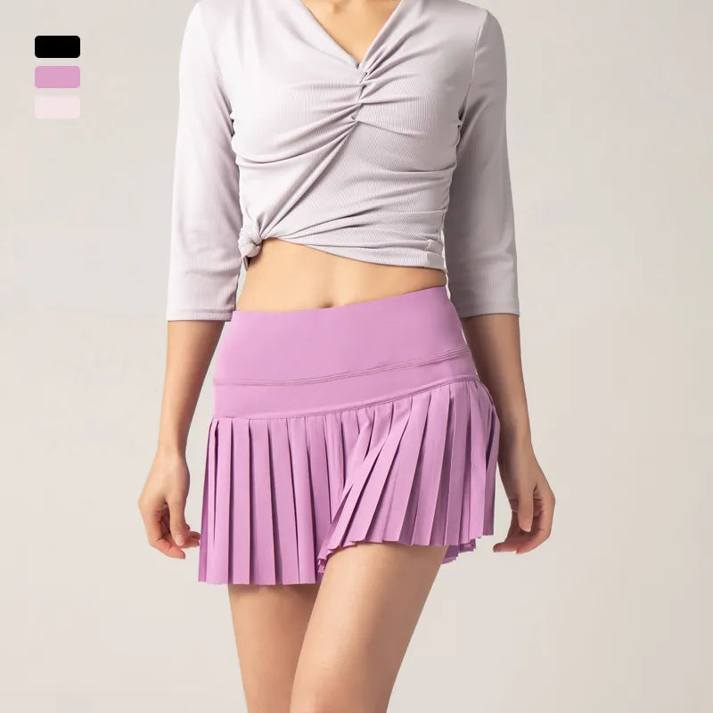 Women's Golf Pleated High Waist Fitness/Tennis Shorts/Skirts (7 Colors)