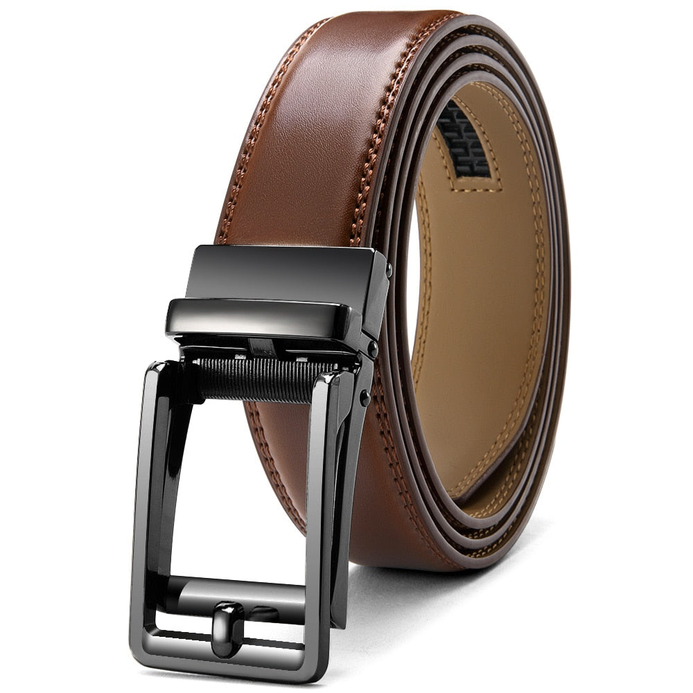 Mens Automatic Genuine Leather Leisure Fashion Ratchet Belt - Collection 1 (20 Styles)