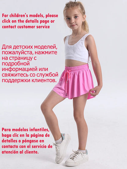 Women's 2 in 1 Flowy Butterfly Tennis Skirt/Shorts with Pockets - Collection 2 (11 colors)