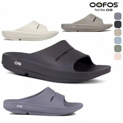 OOFOS NEW Sandals - Lightweight Recovery Shoes Slippers Men Women Soft Bottom Indoor Home Slides Sandals Light Beach Shoe