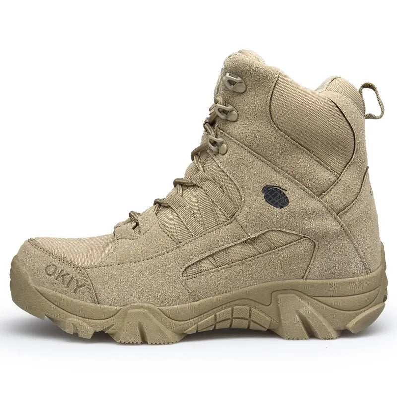 Men's Tactical Boots: Army Military Desert Waterproof Work Safety Shoes - Climbing Hiking Ankle Outdoor Boots for Men, Available in 2 Colors